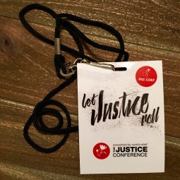 Justice Conference 2016 Pre-Conference Badge