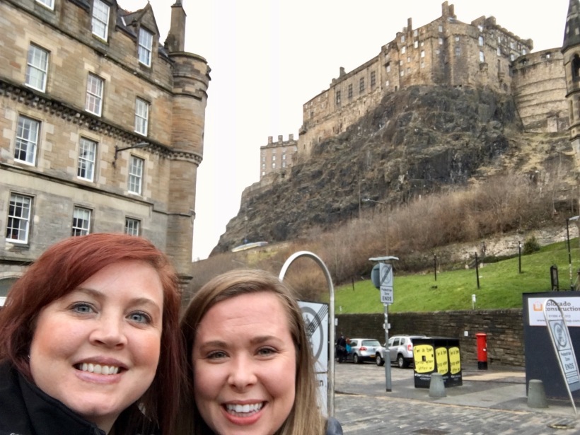 Edinburgh Castle in the background (inspired Hogwarts)